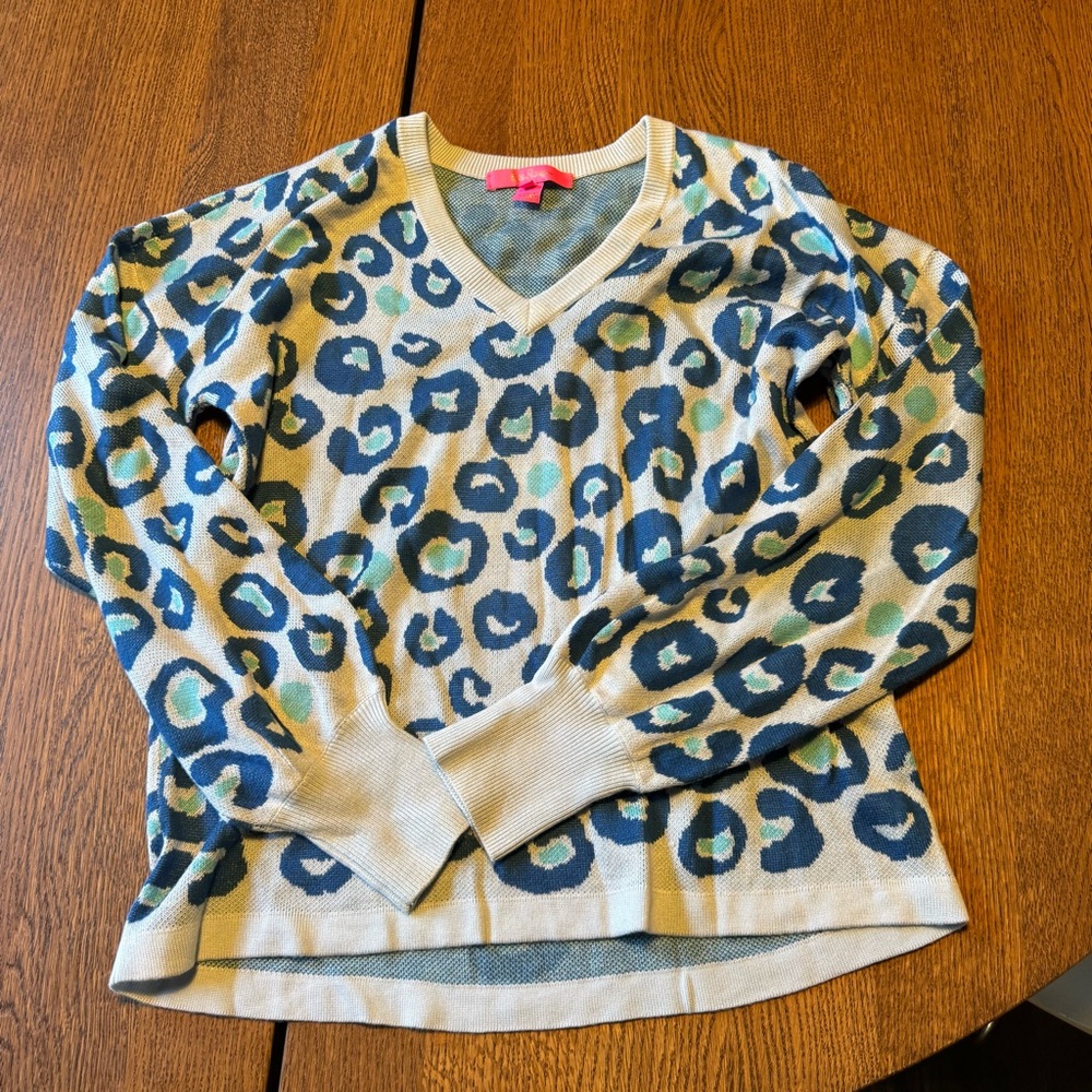 Lilly Pulitzer Blue Knit Sweater
